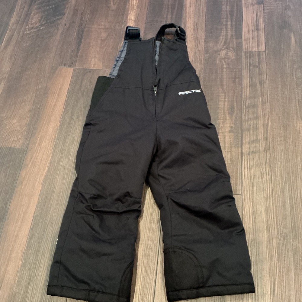 Arctix Toddler Insulated Snow Bib Overalls Black Adjustable Straps XS 5K XS